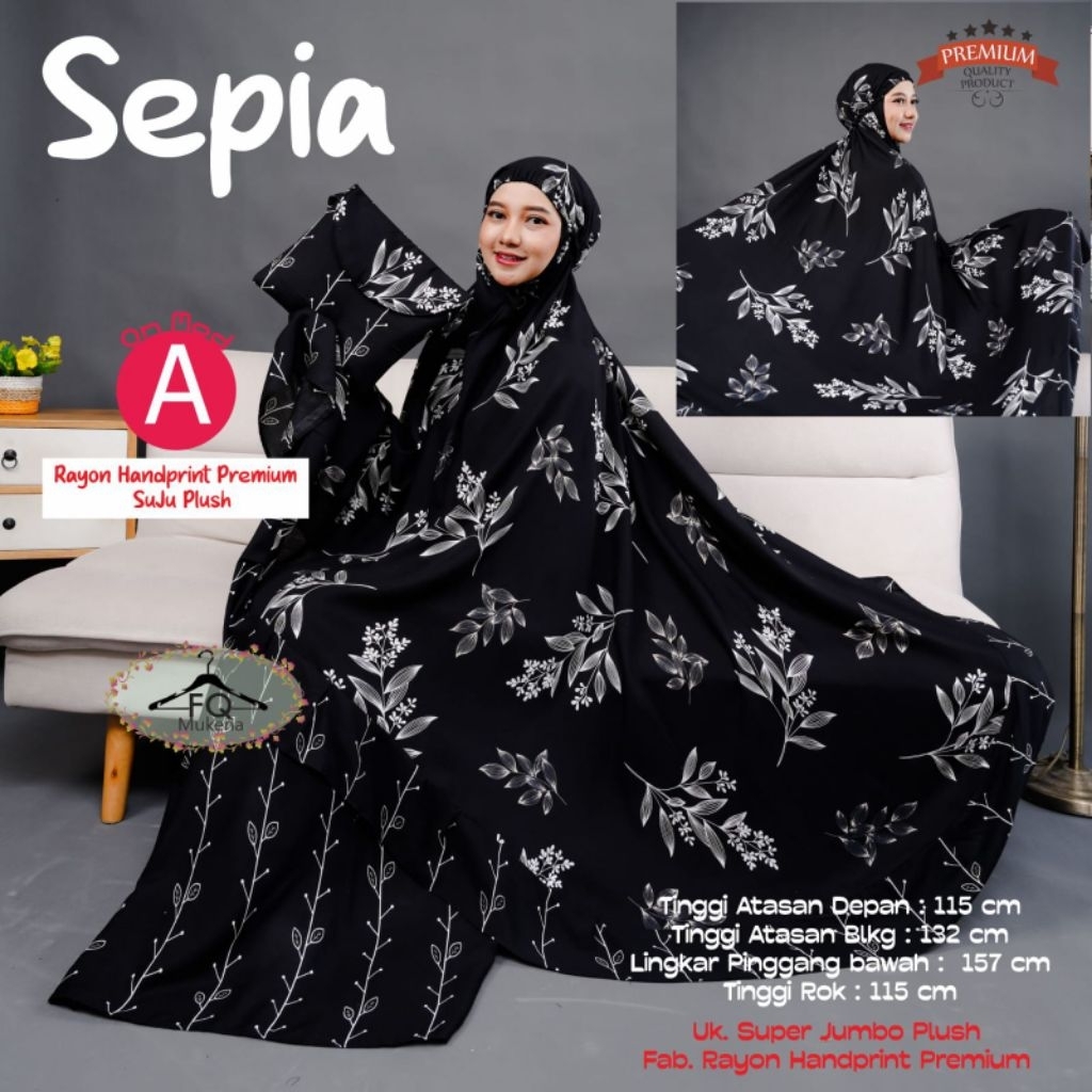 Sepia Mukena // Mukena Wanita Dewasa // Mukena Cantik // Mukena Jumbo // Mukena Rayon Premium // Muk