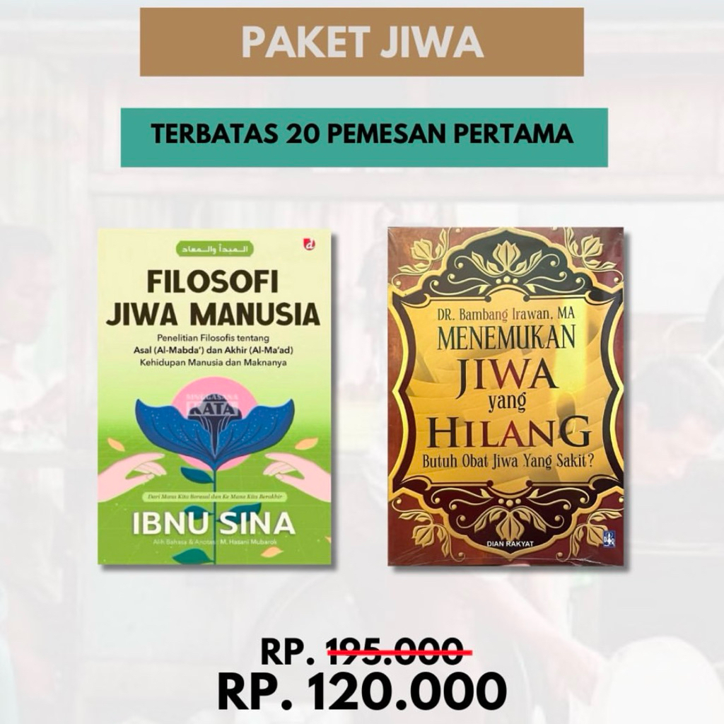 PAKET JIWA (Filosofi Jiwa Manusia + Menemukan Jiwa yang Hilang) - Singgasana Kata