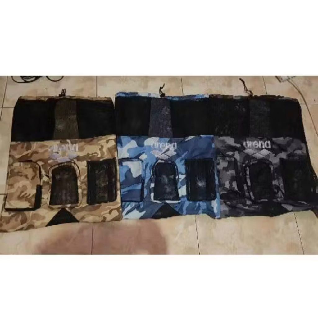 Tas Renang Arena Army / Tas Olahraga Backpack Army