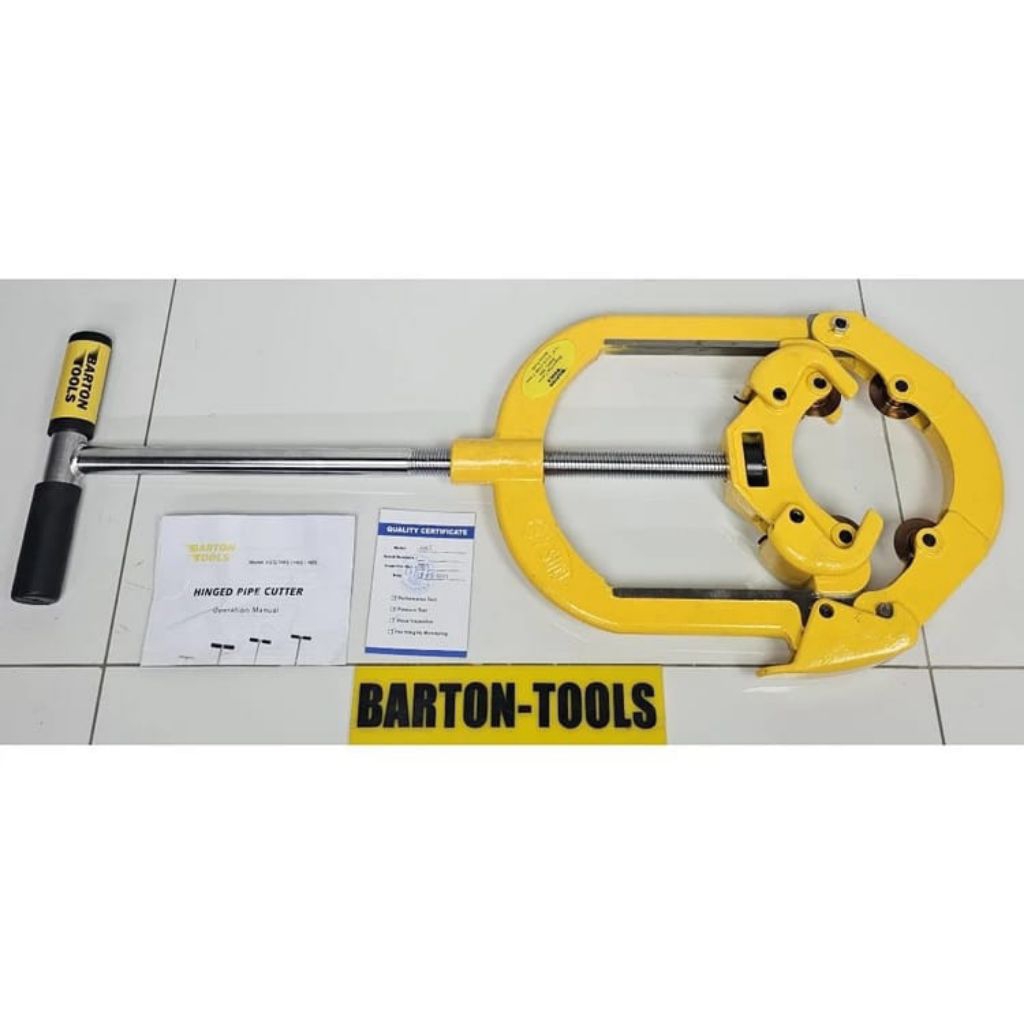 Hinged Pipe Cutter 4"-6" 114-168mm 7.1mm H6S BARTON Alat Cold Cutting Pipa 4in 6in Gunting Pemotong 