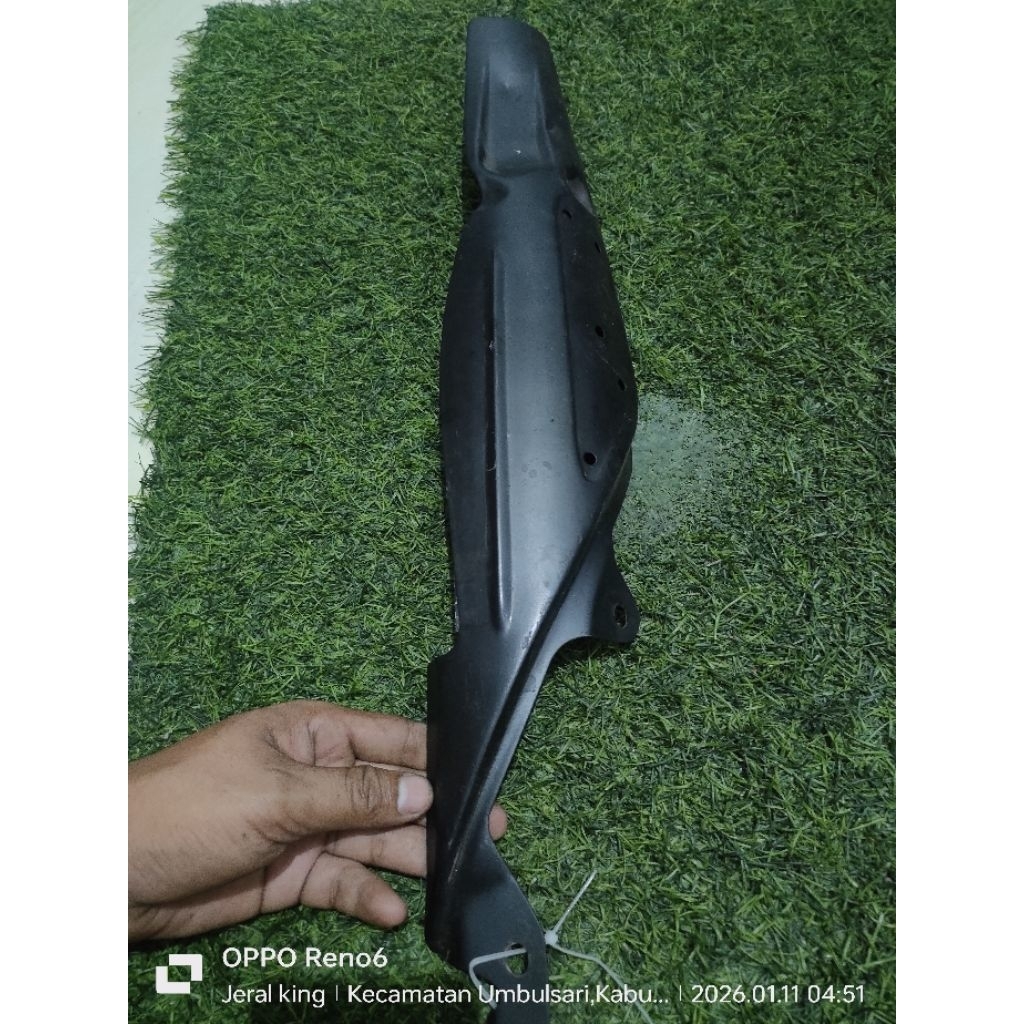 Cover Temeng Knalpot RX king new peredam hitam original copotan