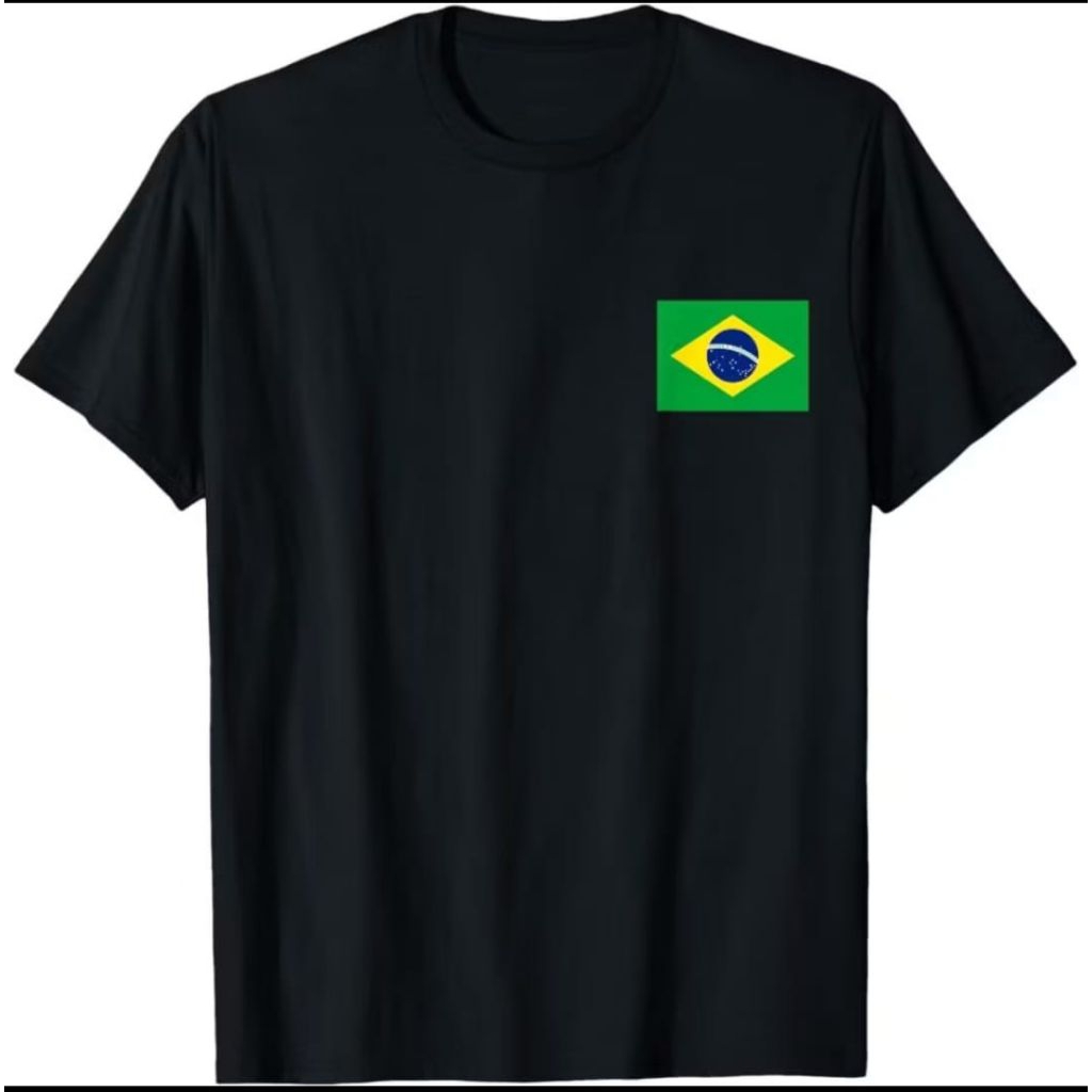 KAOS BENDERA BRAZIL LOGO DADA