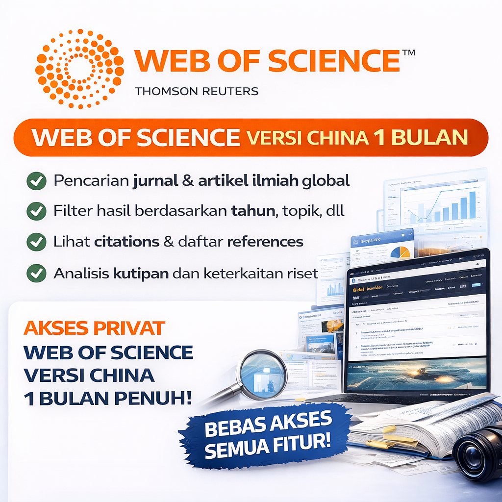 Web of Science China Dashboard Private 1 Bulan Direct ke Web of Science