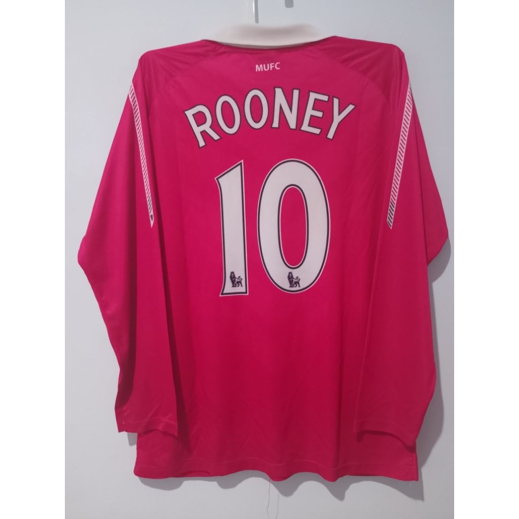 jersey baju bola retro sport casual setan merah rooney