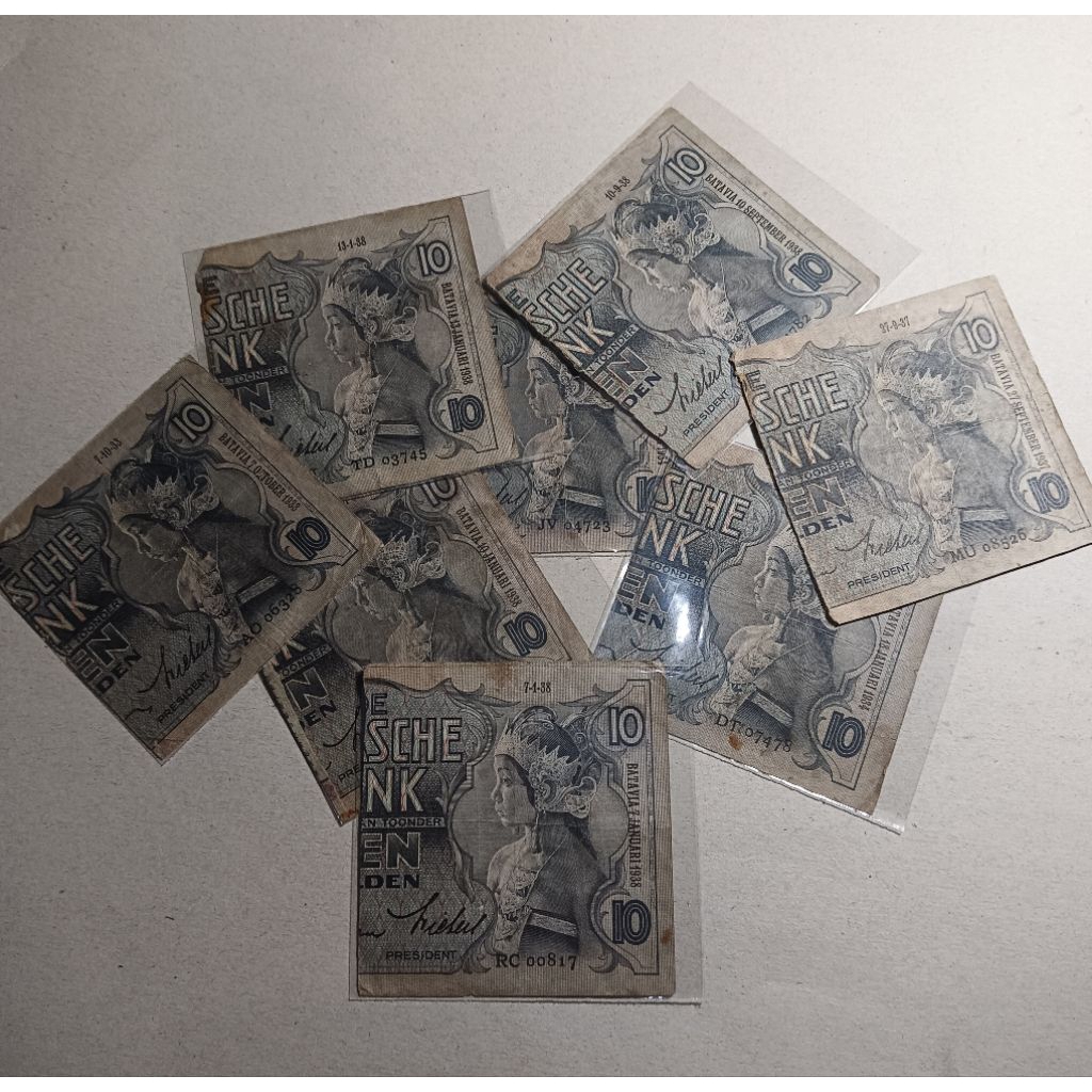 Senering 10 Gulden wayang