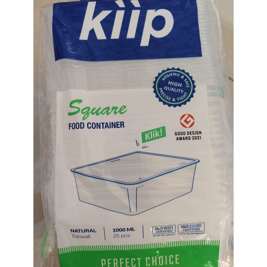 Thinwall Kiip Square 1000ml 25pcs