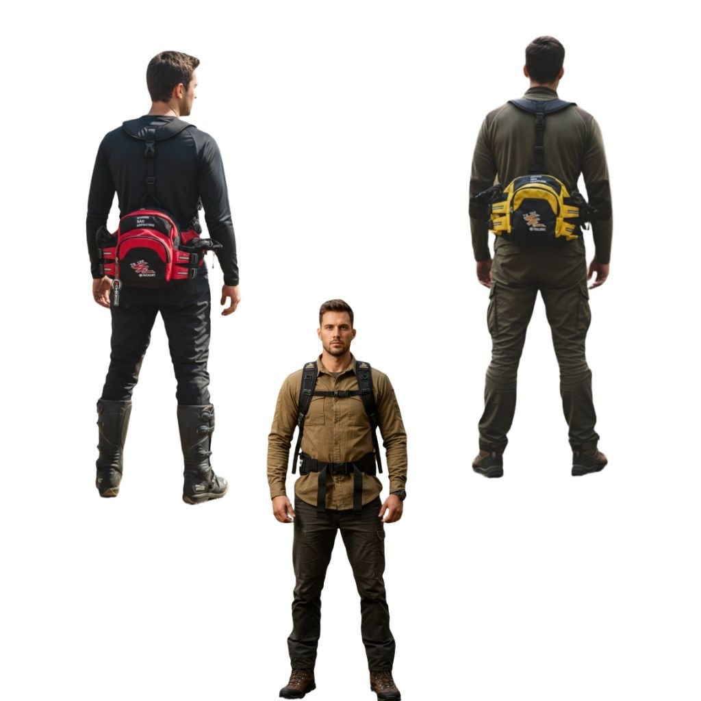 XDHOSE Tas Trabas Pria Pinggang Ransel Suzukits125 Trabas Trail Adventure Anti Air Multifungsi