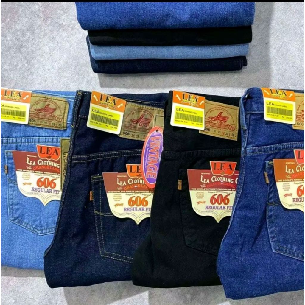 CELANA JEANS PANJANG PRIA STANDART REGULER LEA 606 BOOTCUT