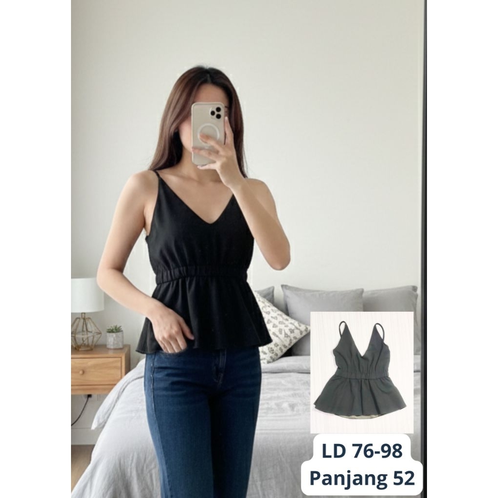 atasan wanita hitam dalaman blazer dalaman jas