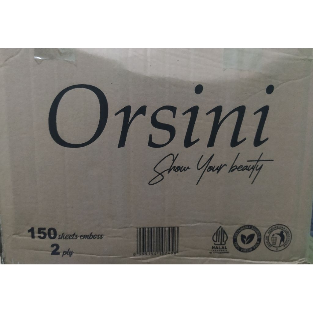 tissue Orsini 150 sheet/2ply isi 64 pack