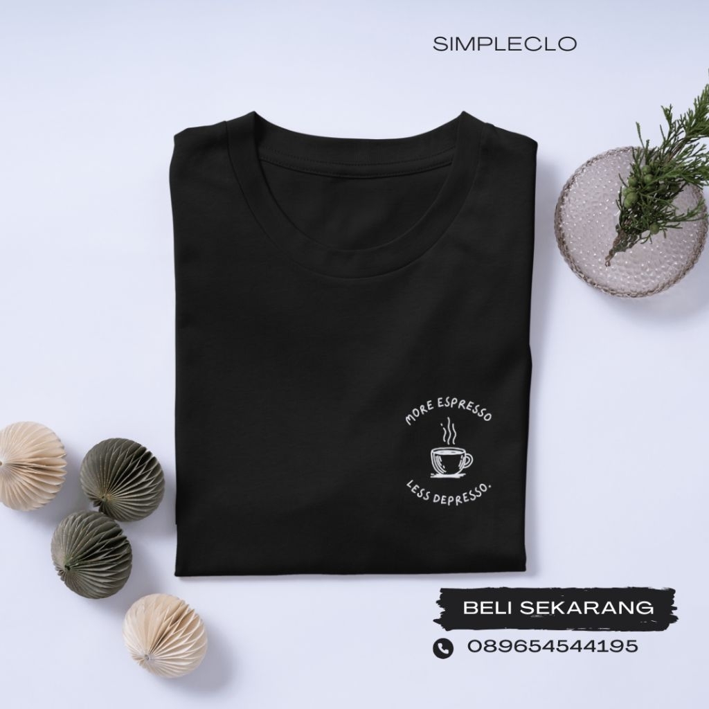 Kaos kopi / kaos coffe / kaos pecinta kopi / kaos simple / kaos minimalis / kaos penikmat kopi