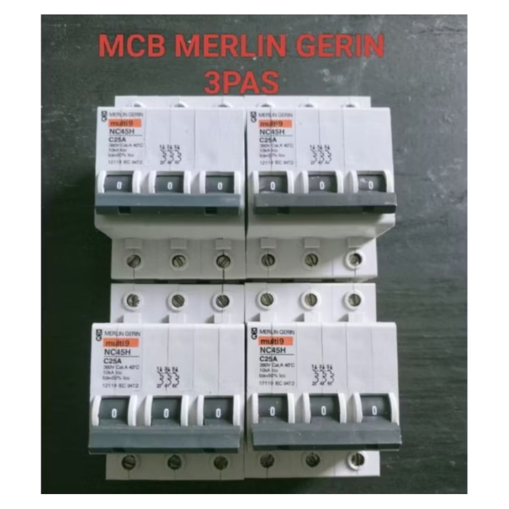 Mcb Merlin Gerin 3 phase 10A - 16A - 20A - 25A - 32A Original