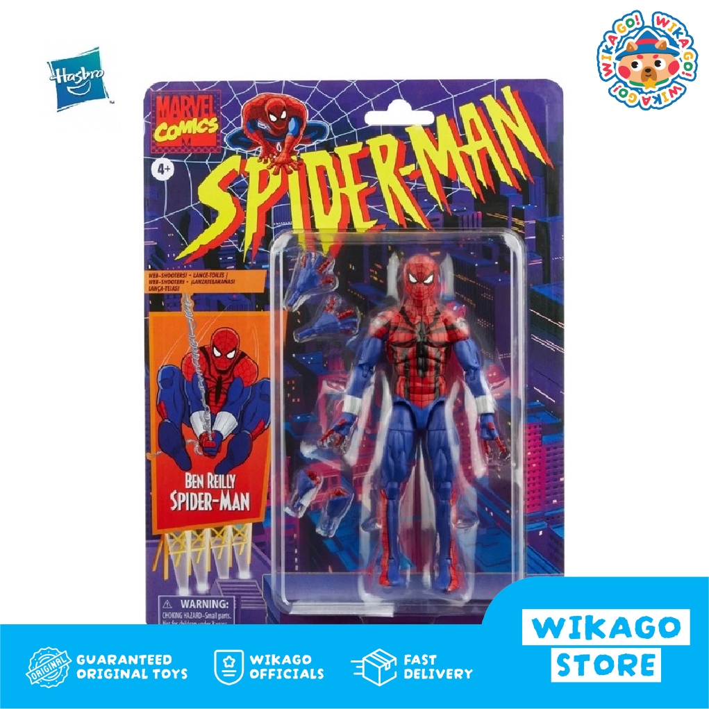 MARVEL Comics Spider-Man Legends Retro Ben Reilly SpiderMan Figure