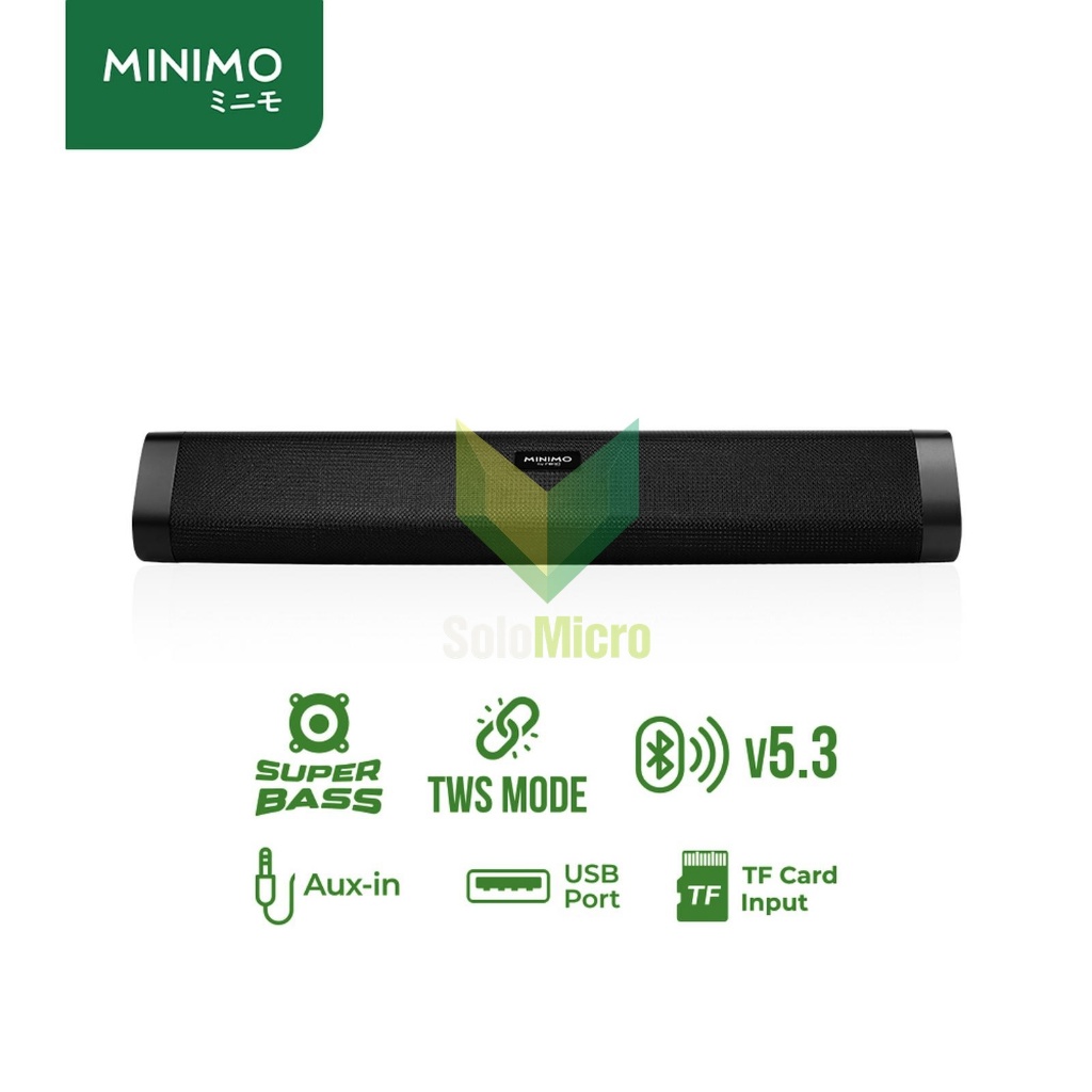 MINIMO SL03 SpeakerBluetooth Soundbar Super Bass with TWS Mode
