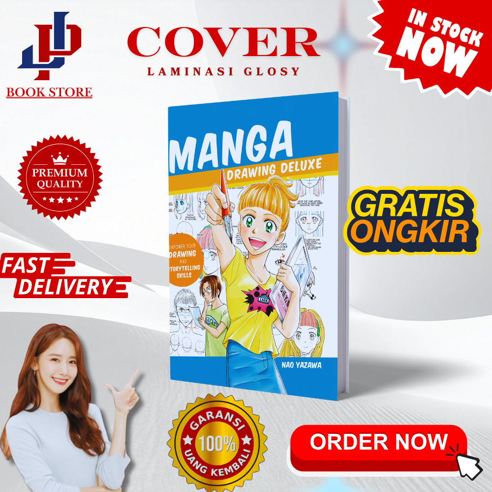 Buku Belajar Ilustrasi Gambar Manga Drawing Deluxe By Nao Yazawa English