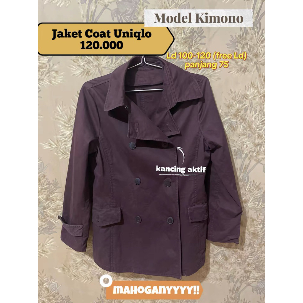 Jaket Uniqlo Uniqlo Parka Jaket Uniqlo Jaket Coklat Uniqlo