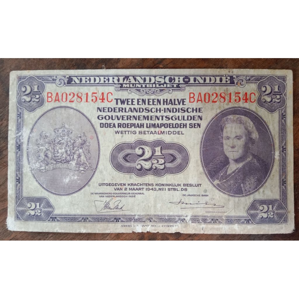 UANGKUNO 2.5 NICA THN 1943
