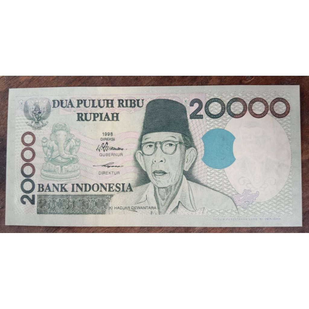 UANGKUNO 20000 RUPIAH KI HAJAR DEWANTARA THN 1998/2004