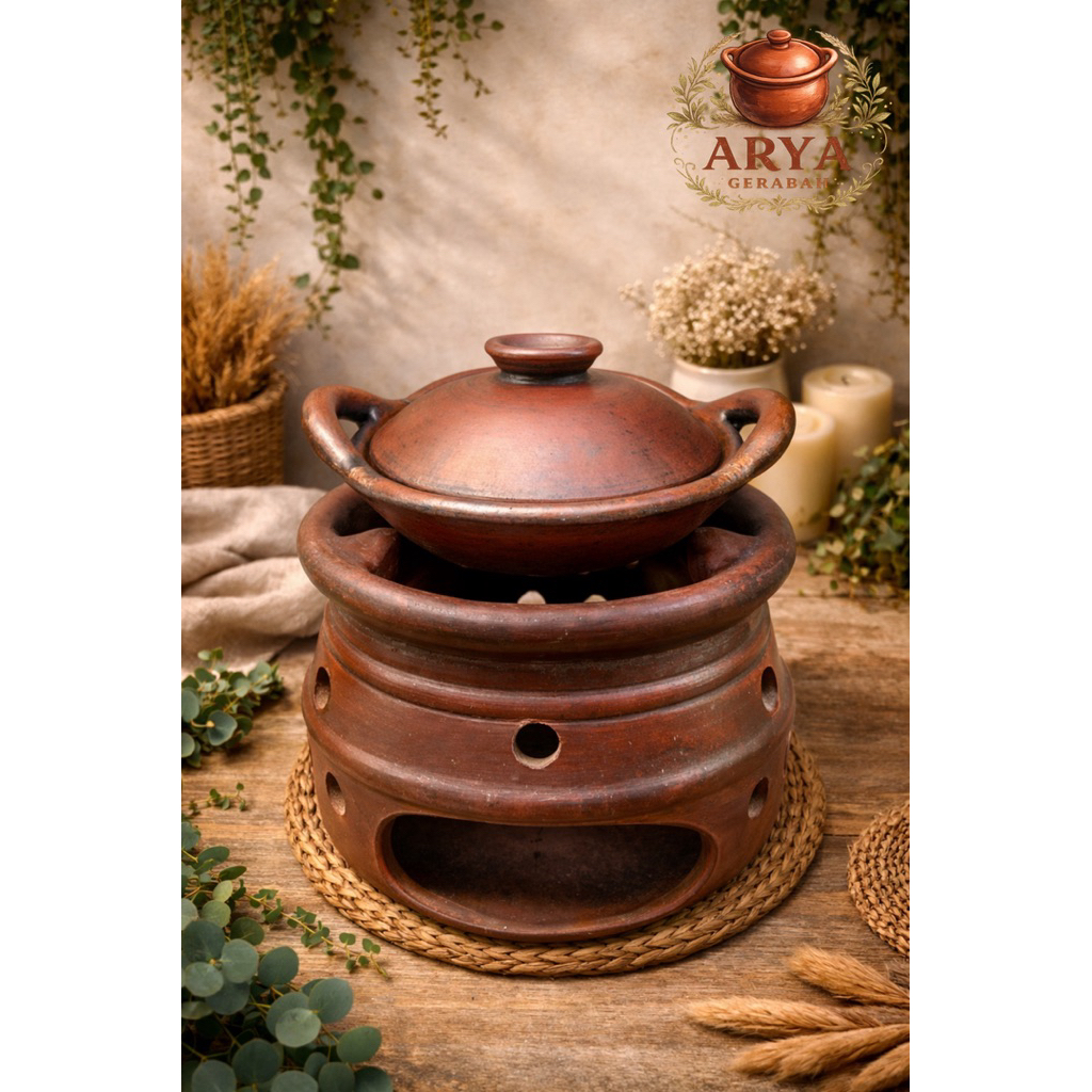 wajan serabi tanah liat ukuran 18cm