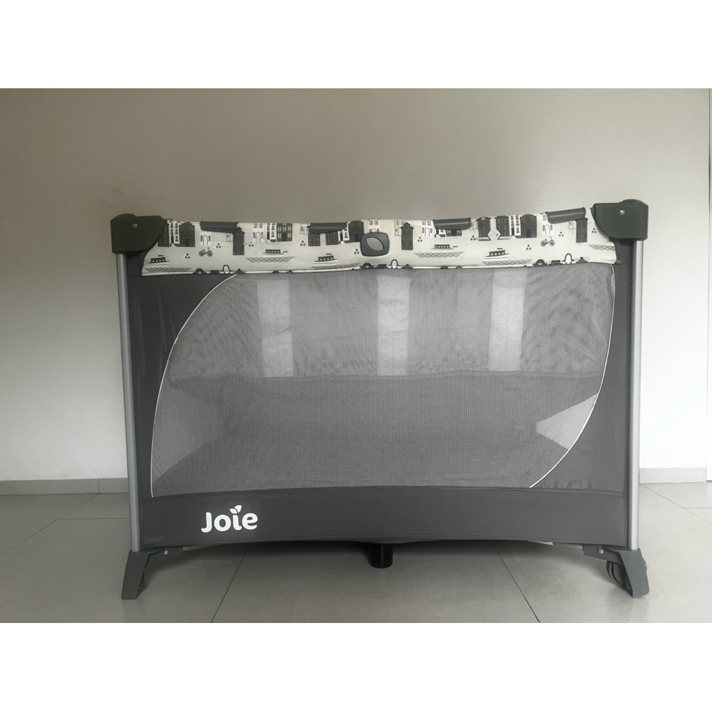 baby cribs box joie commuter change travel cot bekas pakai