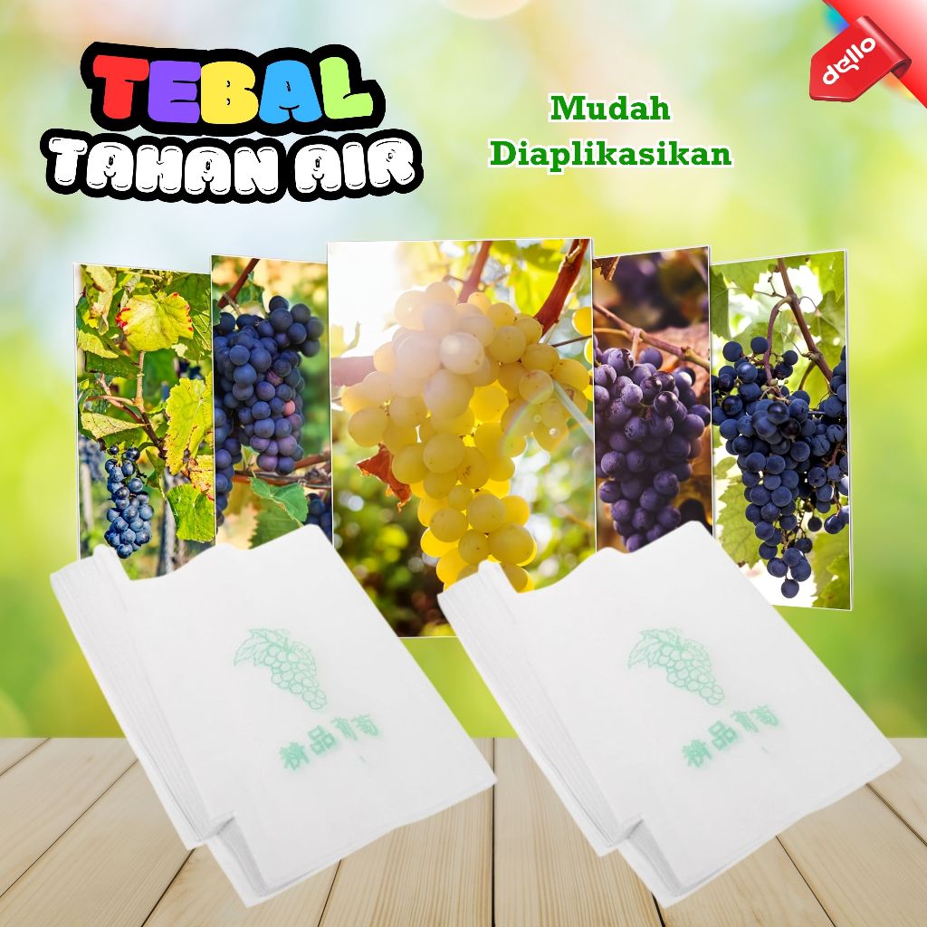 Pembungkus Buah Jambu Klengkeng Brongsongan Transparan Percepat Tumbuh DELLO