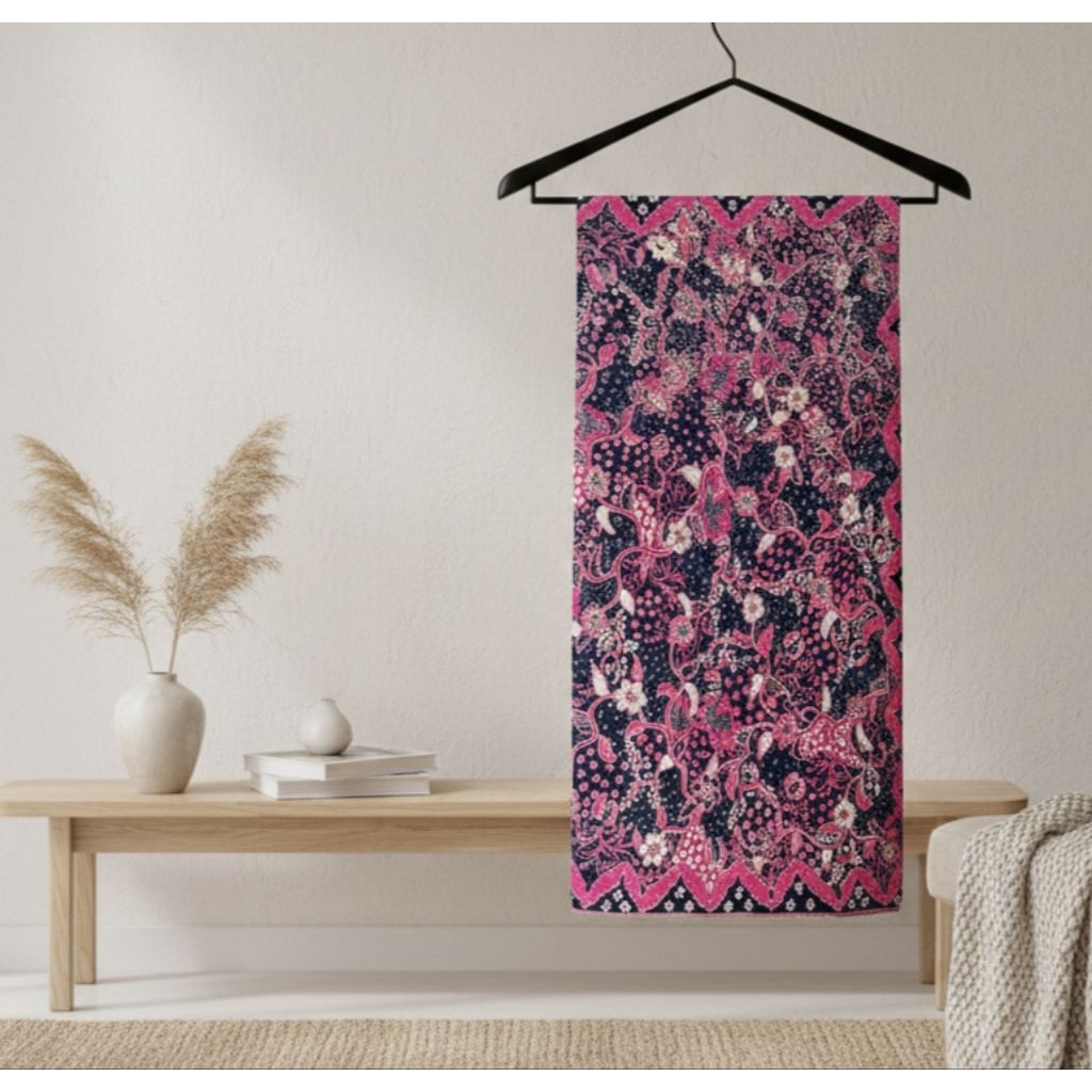 Navy-Fuchsia Batik Asli Tulis Lasem Batik Tulis Batik Lasem