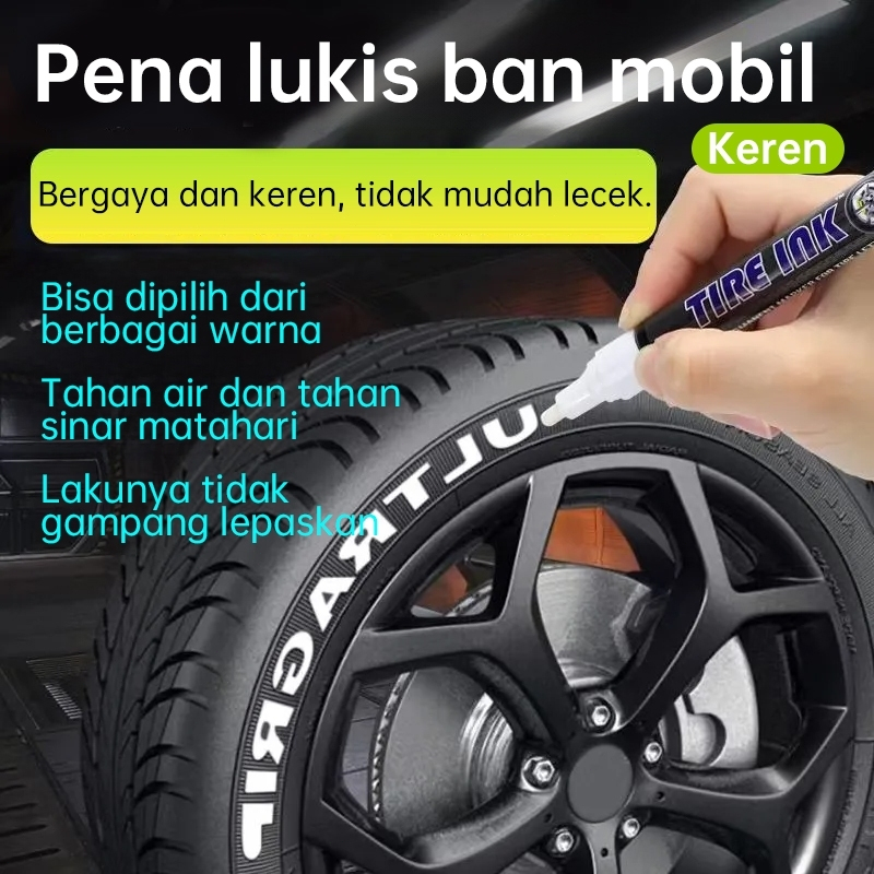 {COD}AIGD Sipa spidol putih Spidol Ban Motor Mobil spidol permanen Paint Marker 10 Warna Motorcyle C
