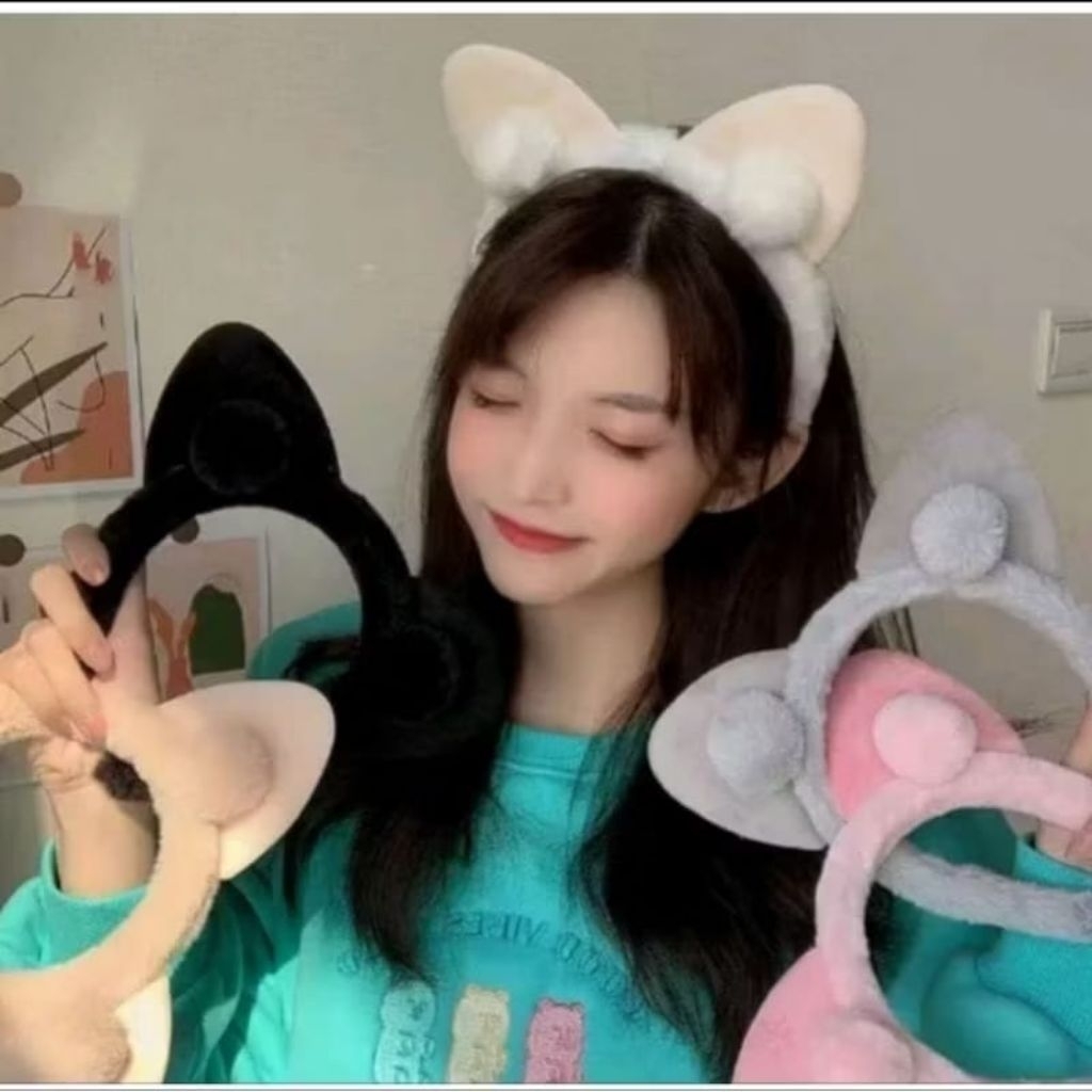 BANDO KUCING POM POM BANDO BULU HALUS KUCING POM POM