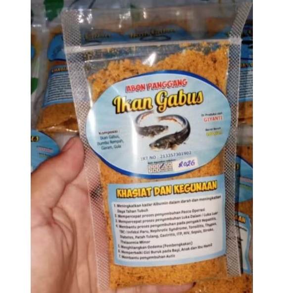 Abon Ikan Gabus Asli Tinggi Protein & Albumin | Abon Ikan Kutuk Aruna Tanpa MSG MPASI