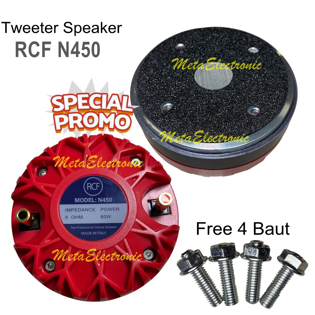 RCF N450 Tweeter Speaker 60W 106dB 8ohm