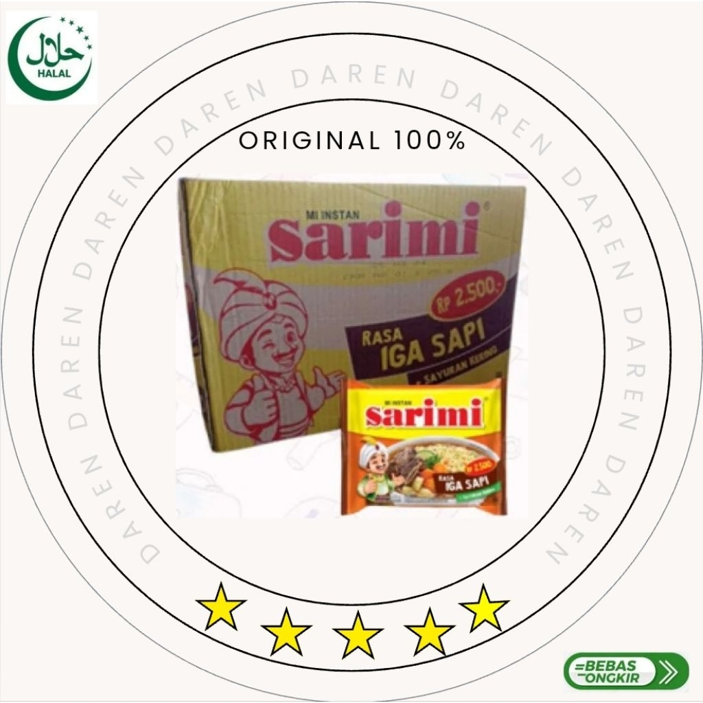 MIE INSTAN SARIMI RASA IGA SAPI 1DUS @40 Bungkus