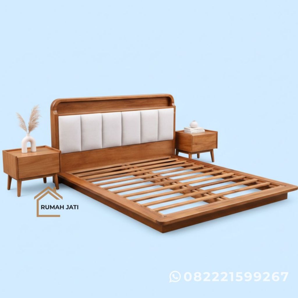tempat tidur jati loft bed lesehan,ranjang jati minimalis