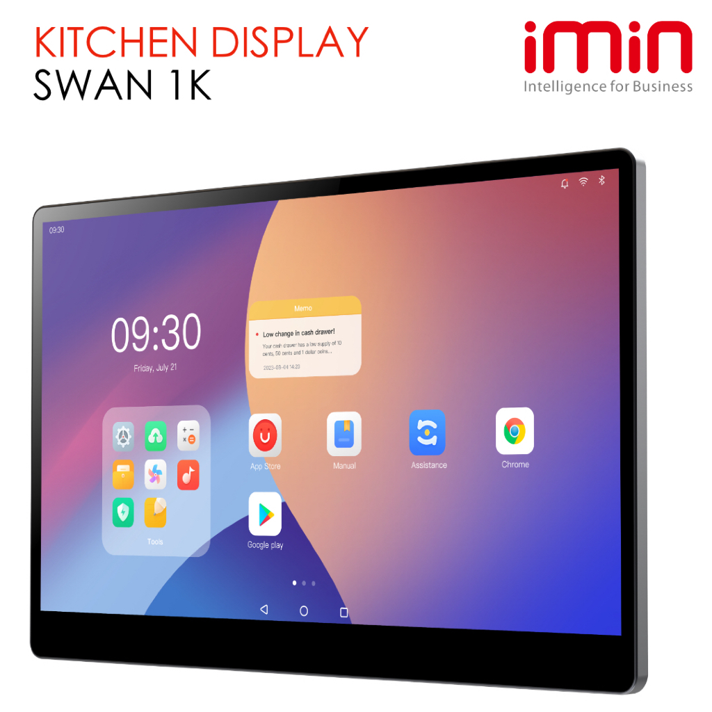 iMin Swan 1 K Kitchen Display - Pos Dinding  4/ 64 GB Android 13