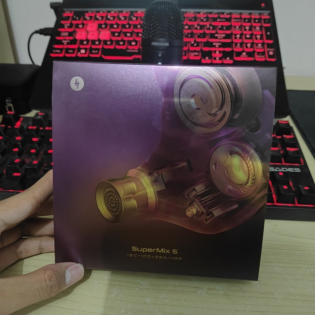 SIMGOT SuperMix 5 1BC + 1DD + 2BA + 1MP in Ear Monitor IEM Earphone (Second)