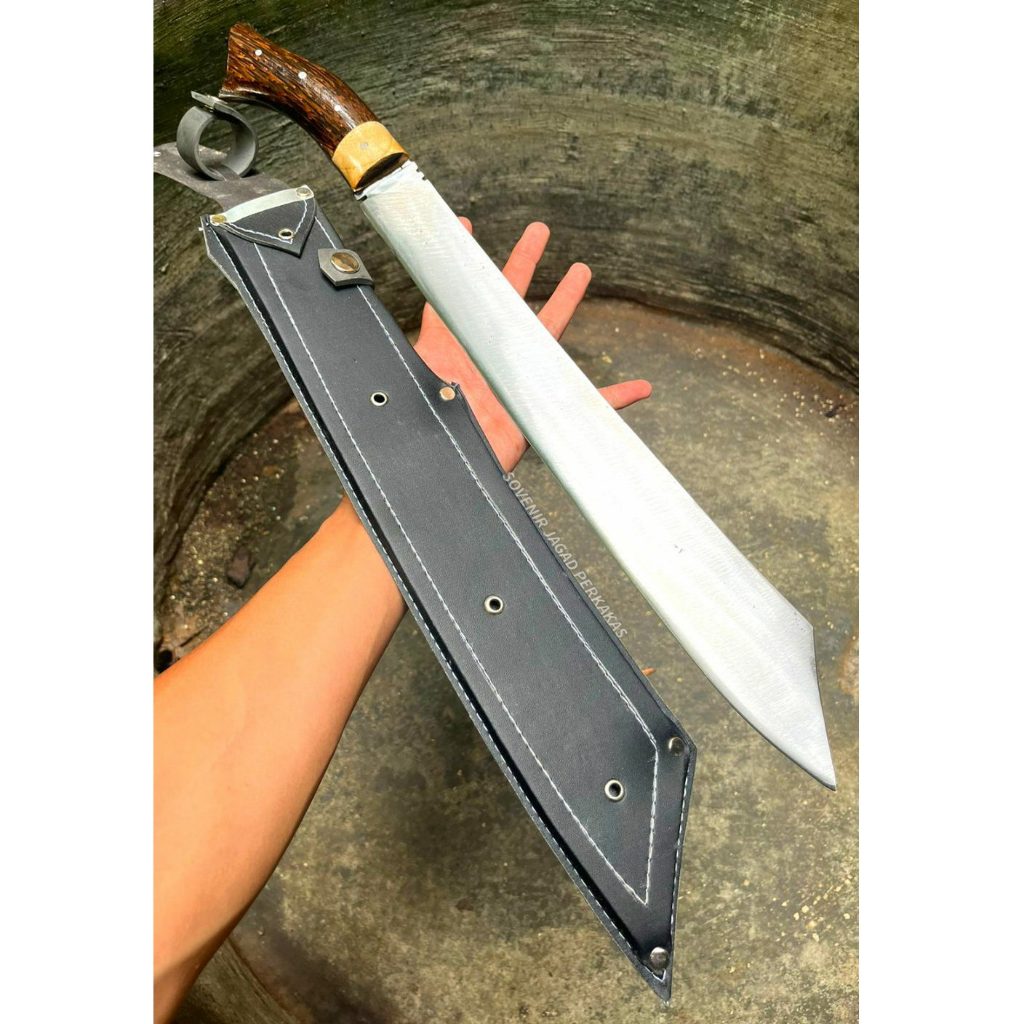 GOLOK PATIMURA 55CM Fulltang Baja Per Asli Tebas Trabas Berburu Kerja Berat Potong Dahan Kayu Pohon