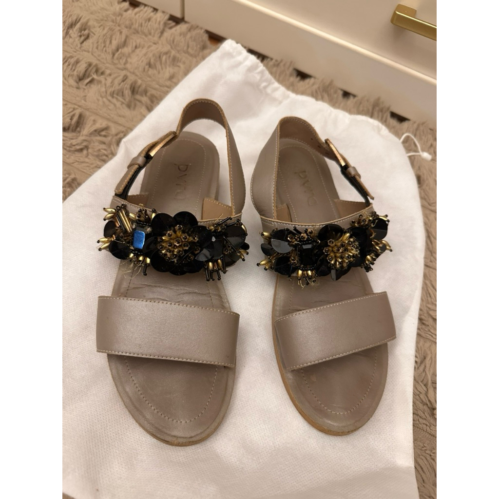 PL sandal bella black gold PVRA no box