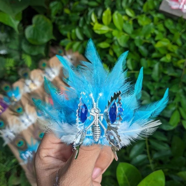 bross udeng bulu kupu"/hiasan udeng/broskupu"