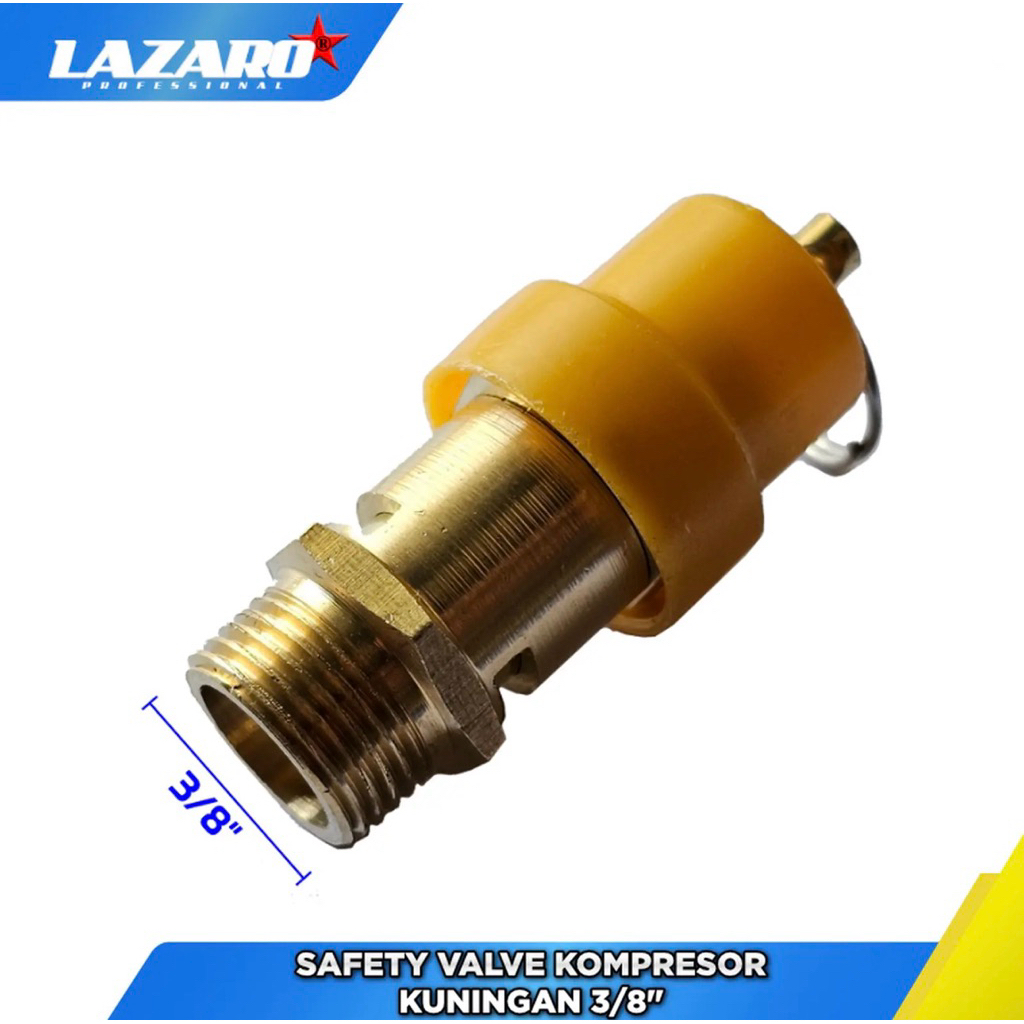LAZARO spare part kompresor safety valve kompresor pengaman kompresor angin 3/8in