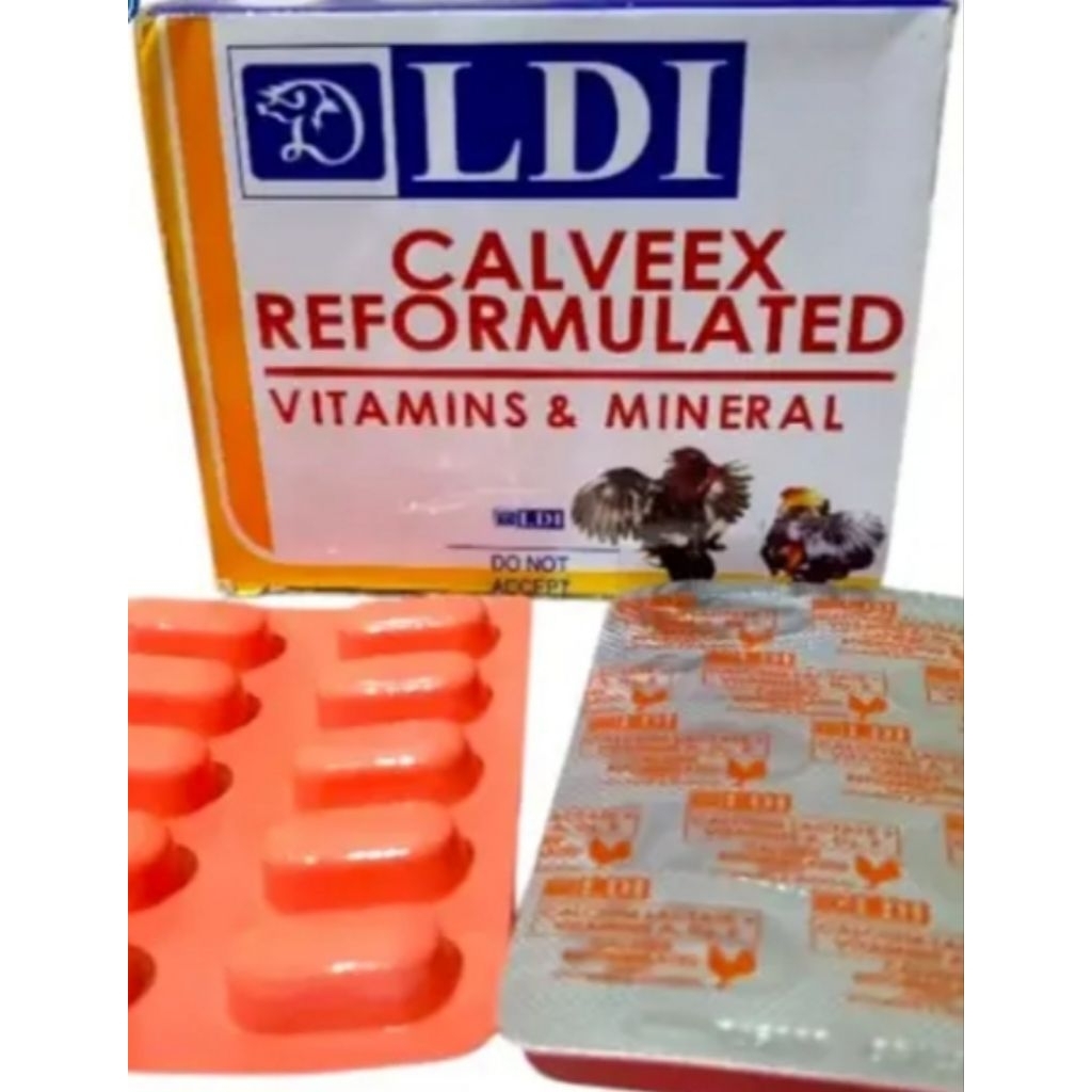 Calveex LDI obat kalsium ayam untuk tulang otot saraf sayap kaki