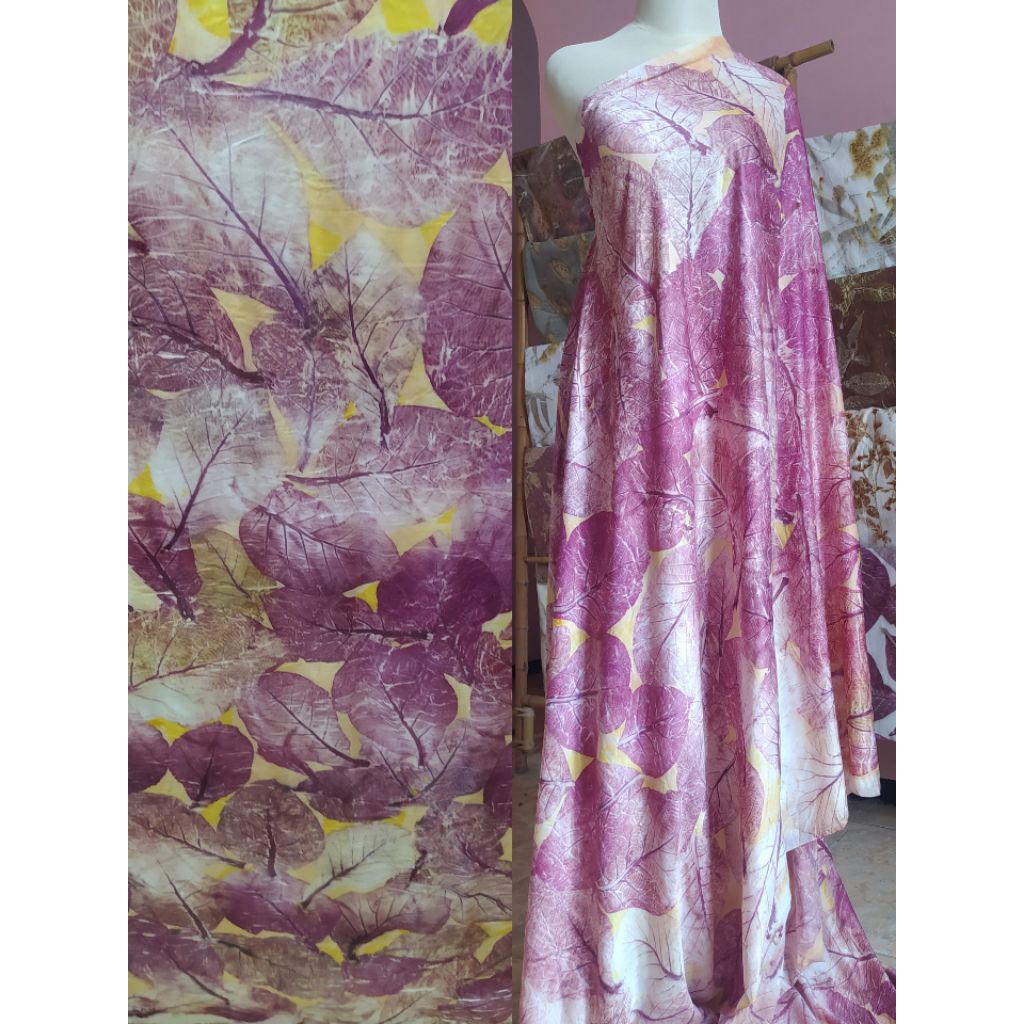 Kain Ecoprint Handmade Sutra