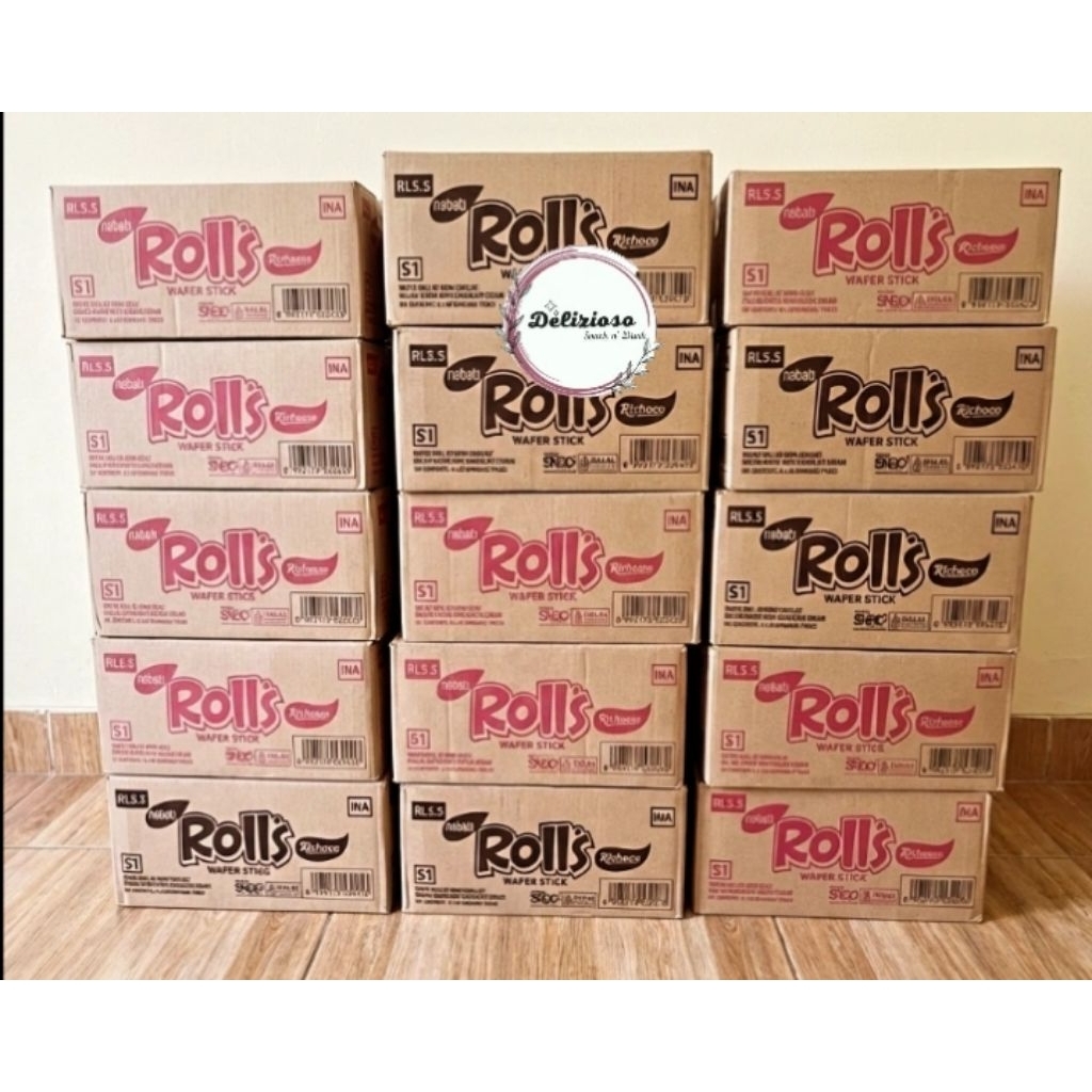 Wafer Nabati Rolls 1 dus isi 6 box