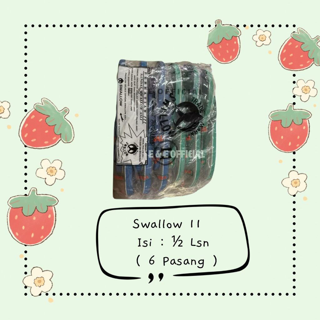 SANDAL JEPIT SWALLAW 11 / SENDAL COWOK CEWEK SWALLAW / JUMBO SIZE