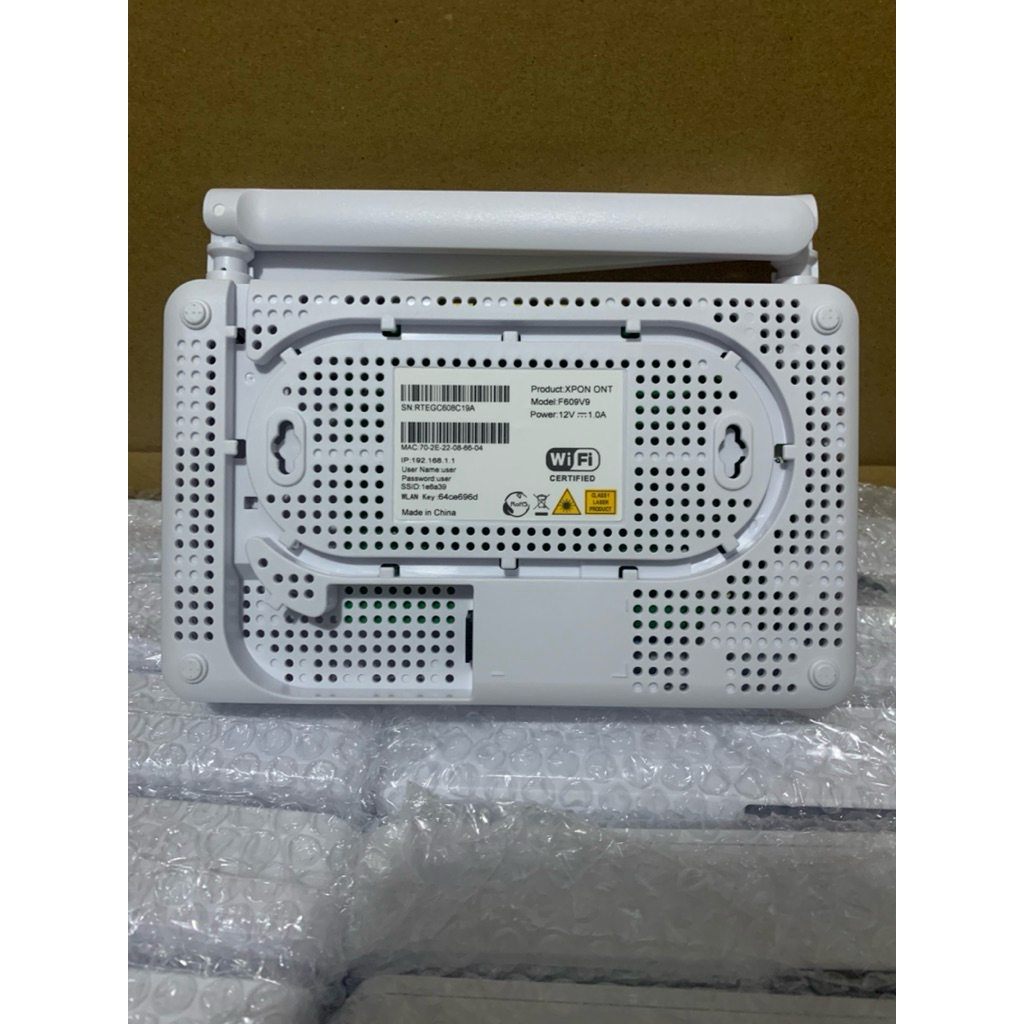 ONT F609 V9 XPON + Adaptor