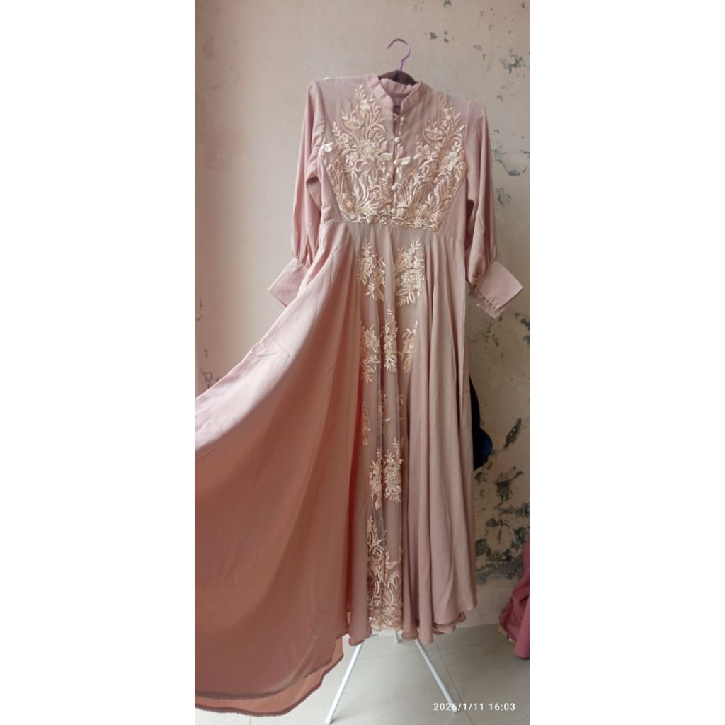 preloved gamis pesta/gamis akad/gamis nikahan