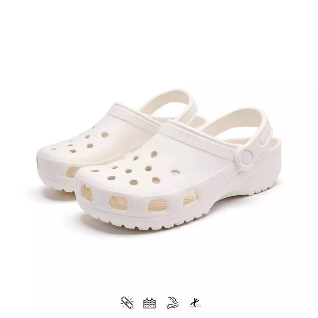 Sandal Clog Baim Pria Wanita Sandal Crocs Kodok Baim Pria Sandal Slide Baim Anti Slip Sandal Clog Ba