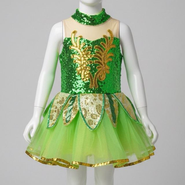 gaun dance anak perempuan gown princess costume