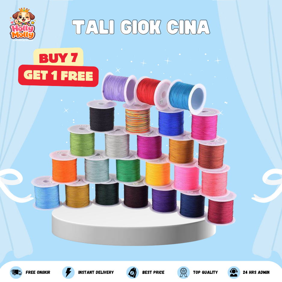 Tali Giok Cina Shambala 0.8mm Warna Tali Strap Handphone Super Kuat Tali Simpul Gelang Kalung DIY