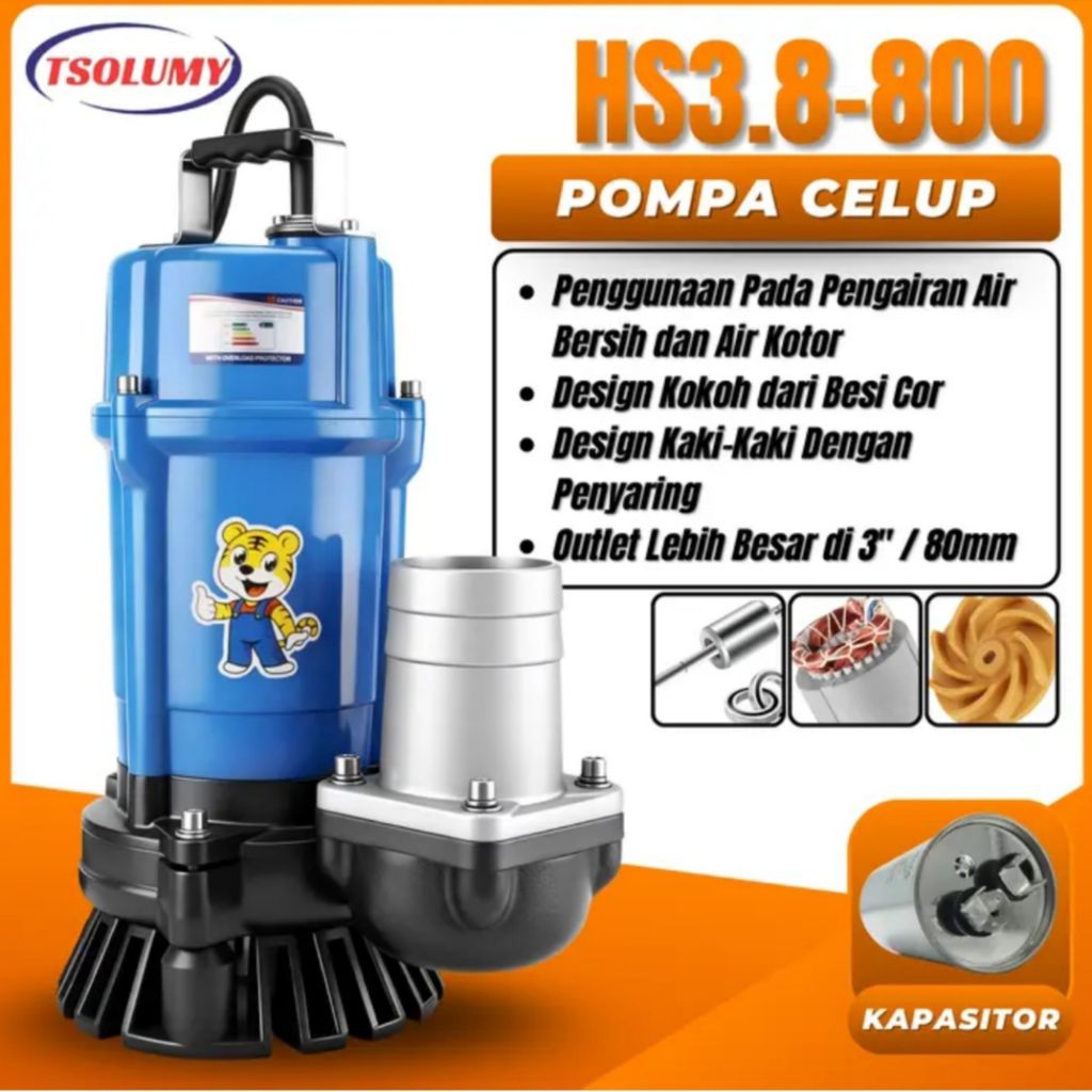 Pompa Celup Air Kotor Lumpur HS3.8 3inch Pompa Celup Air Kotor 3inch