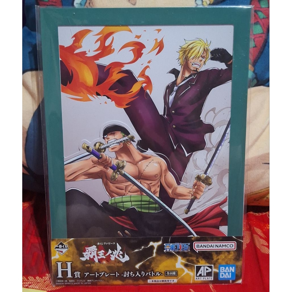 One Piece - Ichiban Kuji H: Prize Art Plate Onigashima - Roronoa Zoro & Sanji