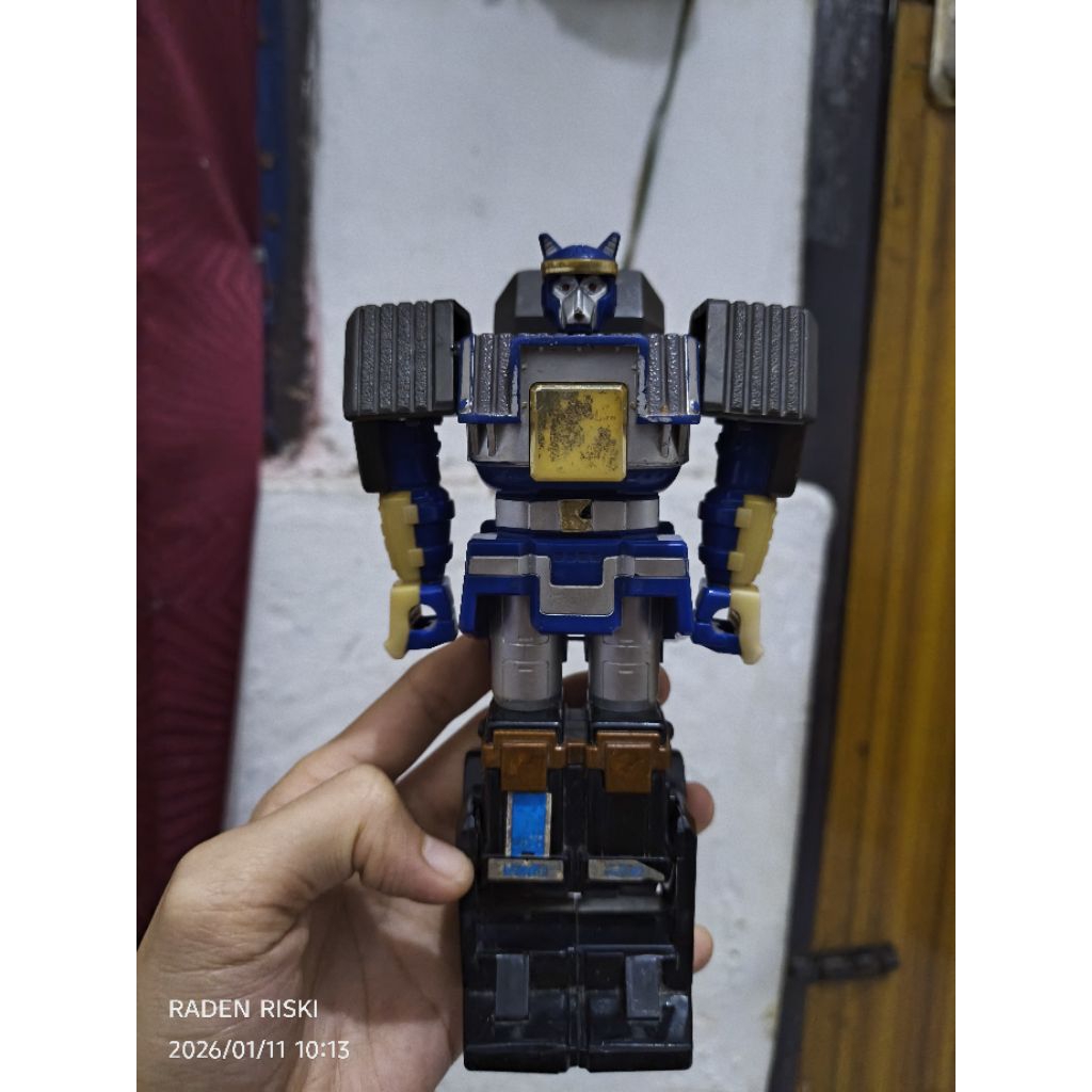 part megazord mutekishogun blue ranger zord
